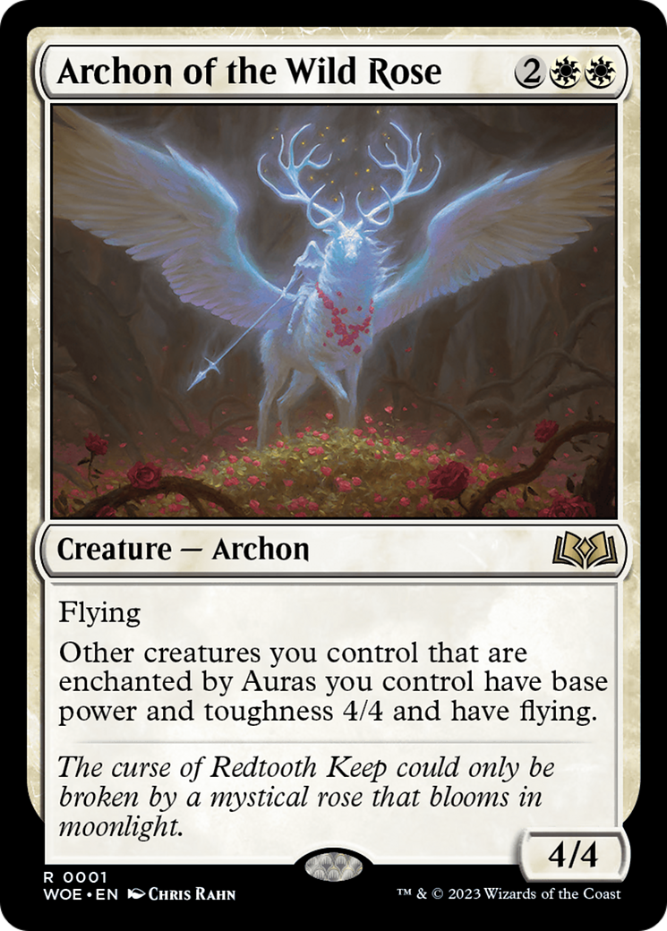 Archon of the Wild Rose (WOE-001) - Wilds of Eldraine