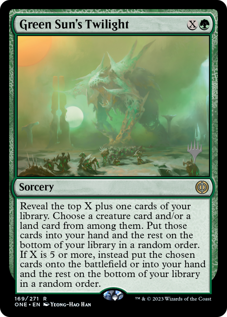 Green Sun's Twilight (Pack promotionnel) [Phyrexia : All Will Be One Promos] 