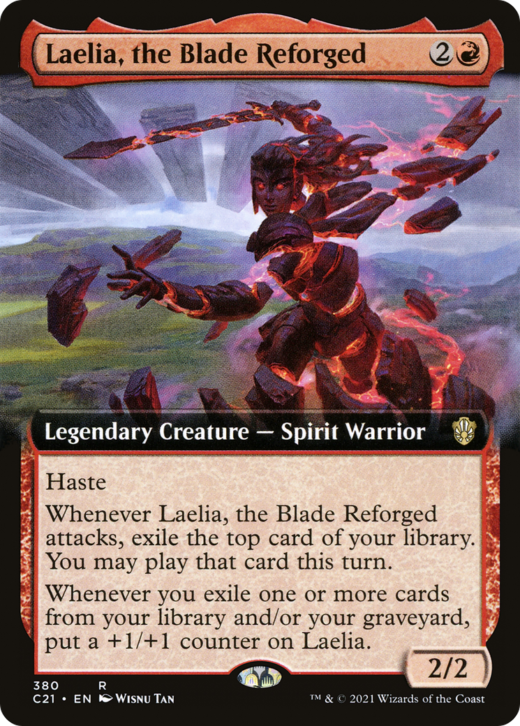 Laelia, la lame reforgée (art étendu) [Commander 2021] 