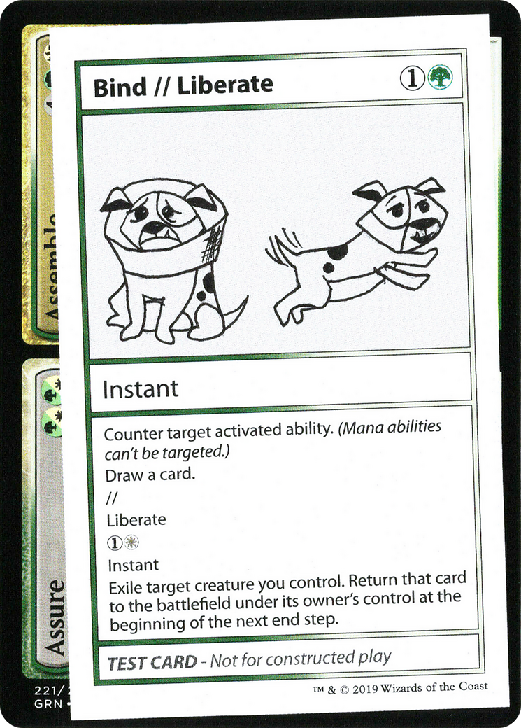 Bind // Liberate (CMB1-088) - Mystery Booster Playtest Cards 2021