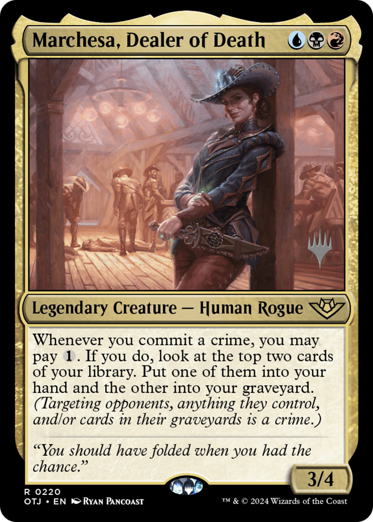Marchesa, Dealer of Death (Pack promotionnel) [Promotions des hors-la-loi de Thunder Junction] 