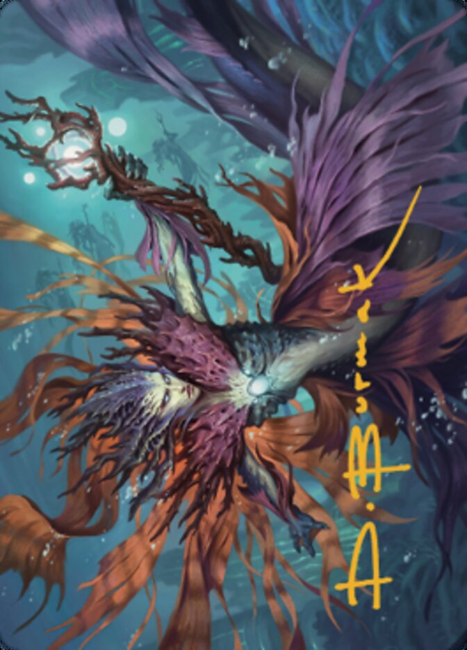 Carte d'art Vodalian Hexcatcher (signature estampillée or) [Dominaria United Art Series] 