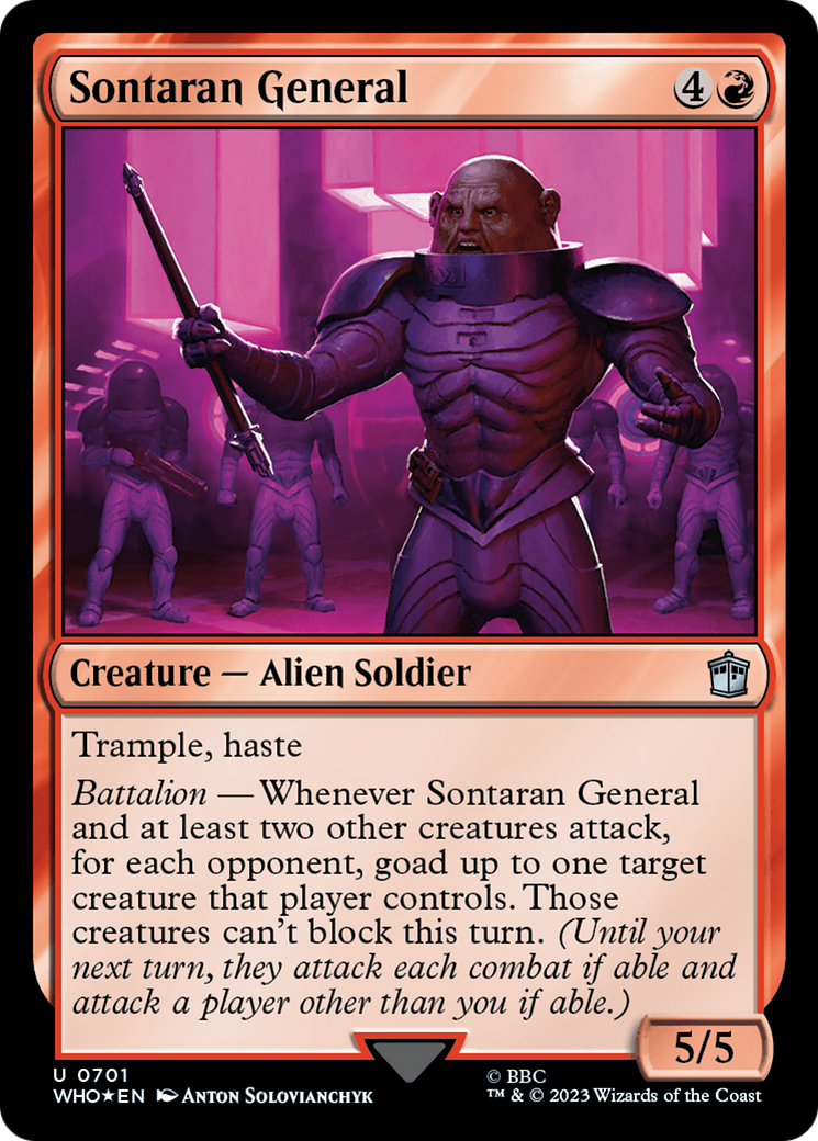 Général Sontarien (Surge Foil) [Doctor Who] 