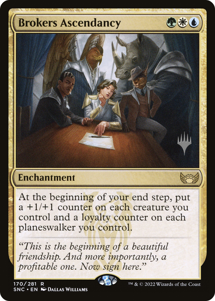 Ascendance des courtiers (Pack promotionnel) [Streets of New Capenna Promos] 