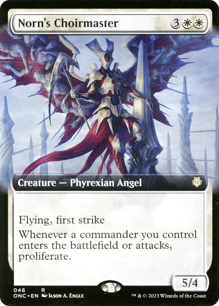 Chef de chœur de Norn (art étendu) [Phyrexia : tous seront un seul commandant] 