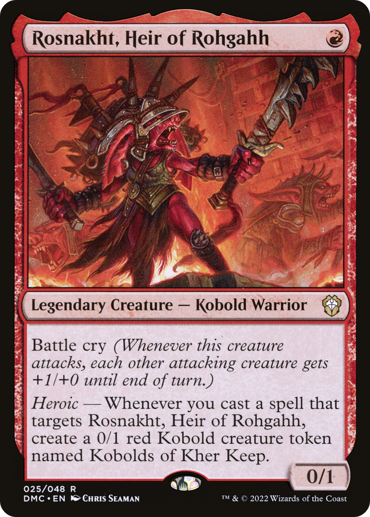 Rosnakht, héritier de Rohgahh [Commandant uni de Dominaria] 