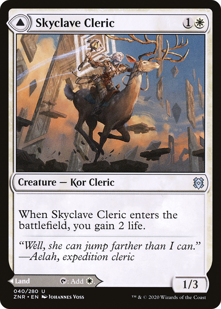 Clerc du Skyclave // ​​Basilique du Skyclave [Zendikar Rising] 