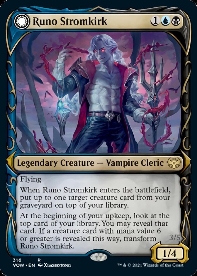 Runo Stromkirk (Showcase) (316) (VOW-316) - Innistrad: Crimson Vow: (Showcase, Double Faced Transform)