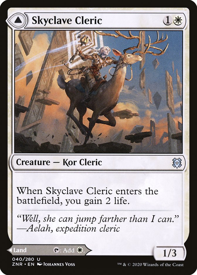 Clerc du Skyclave // ​​Basilique du Skyclave [Zendikar Rising] 
