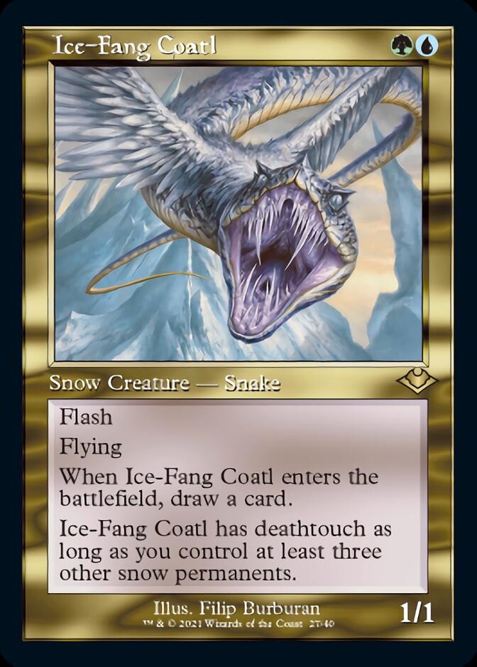 Ice-Fang Coatl (Retro Foil Etched) [Horizons modernes] 