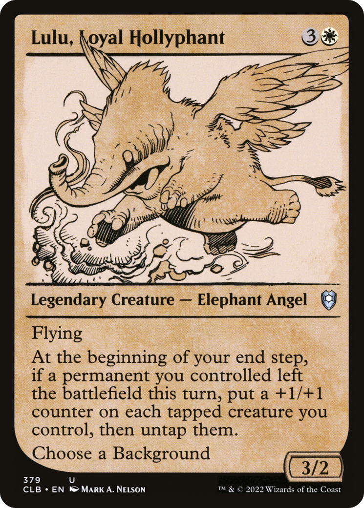 Lulu, Loyal Hollyphant (Vitrine) [Commander Legends : Bataille de Baldur's Gate] 