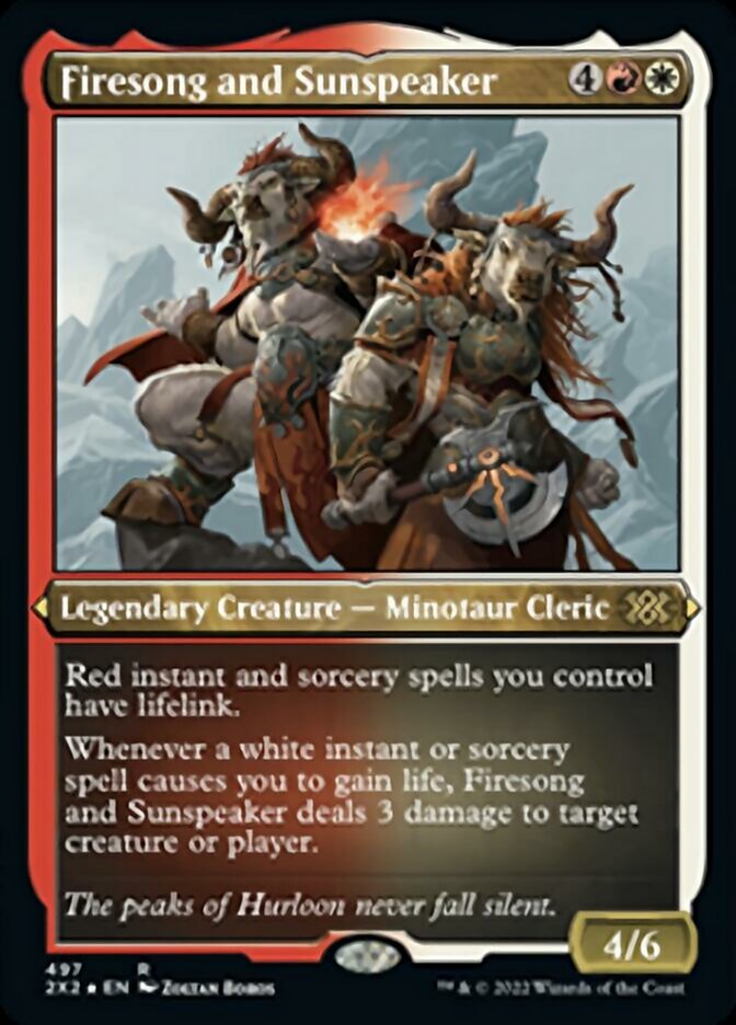 Firesong et Sunspeaker (Foil Etched) [Double Masters 2022] 