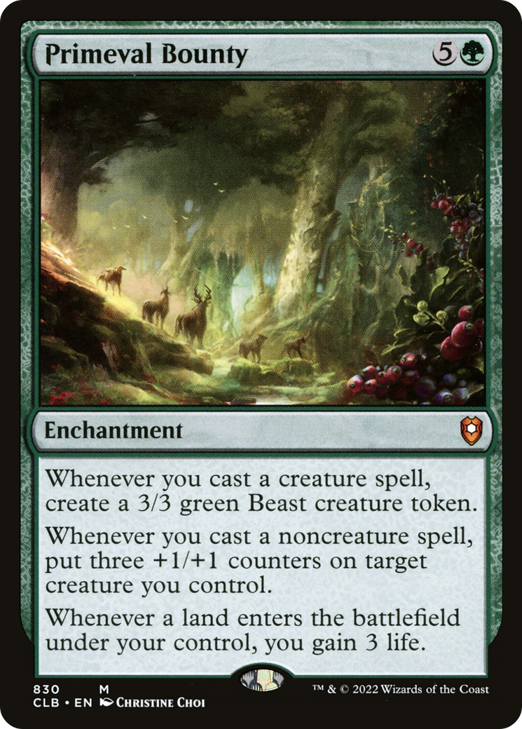 Primeval Bounty [Commander Legends : Bataille de Baldur's Gate] 