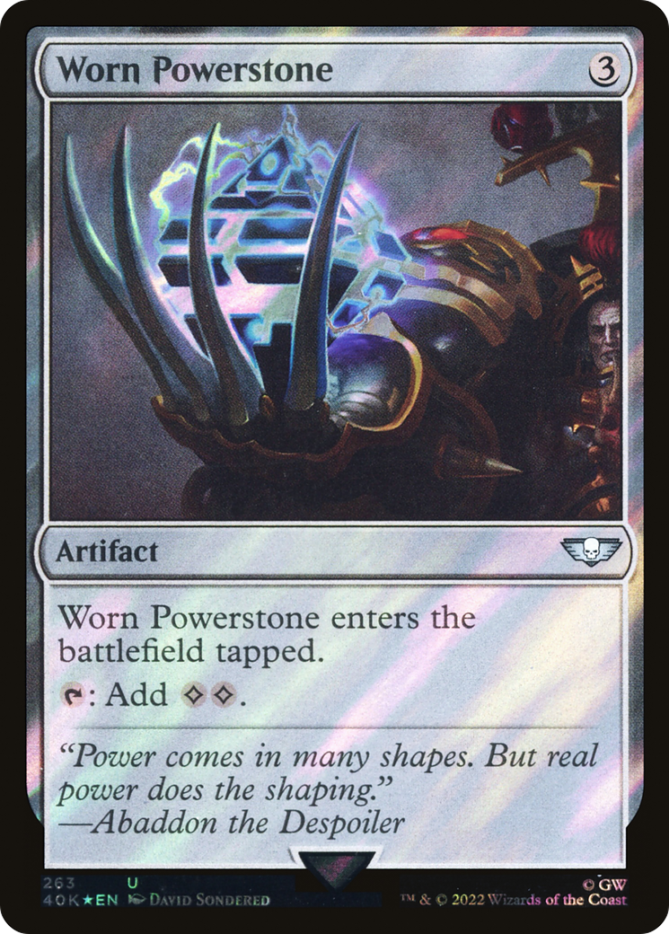 Powerstone usé (Surge Foil) [Warhammer 40,000] 