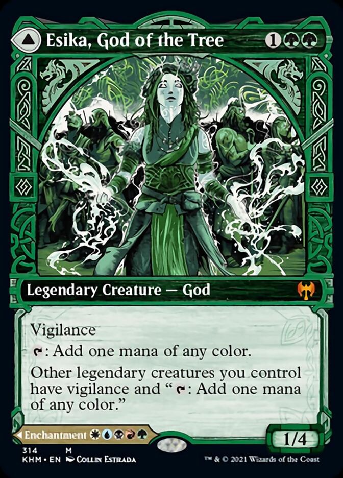 Esika, God of the Tree // The Prismatic Bridge (KHM-314) - Kaldheim: (Showcase)