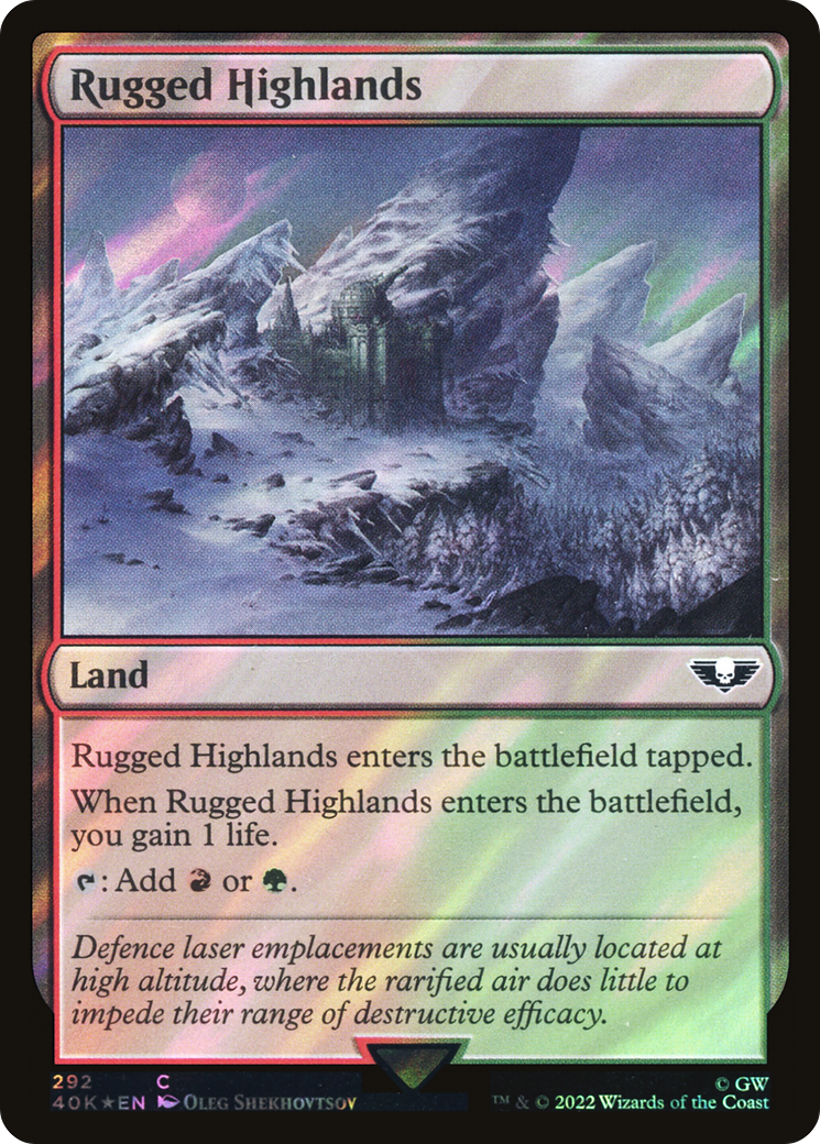 Highlands accidentés (Surge Foil) [Warhammer 40,000] 