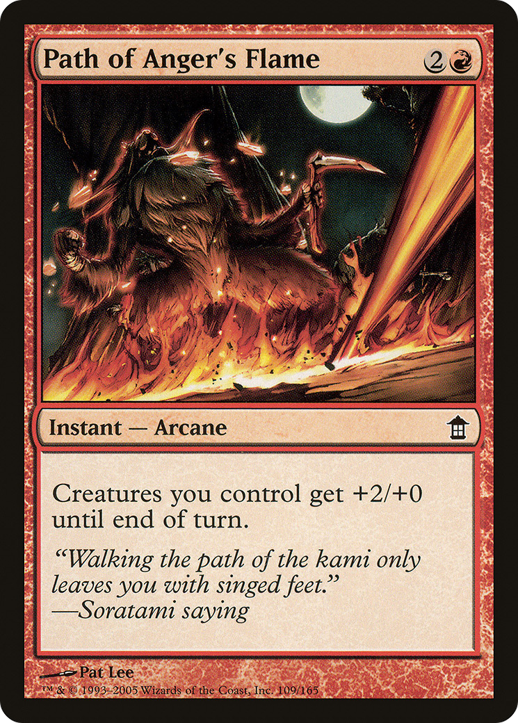 Path of Anger's Flame (SOK-109) - Saviors of Kamigawa
