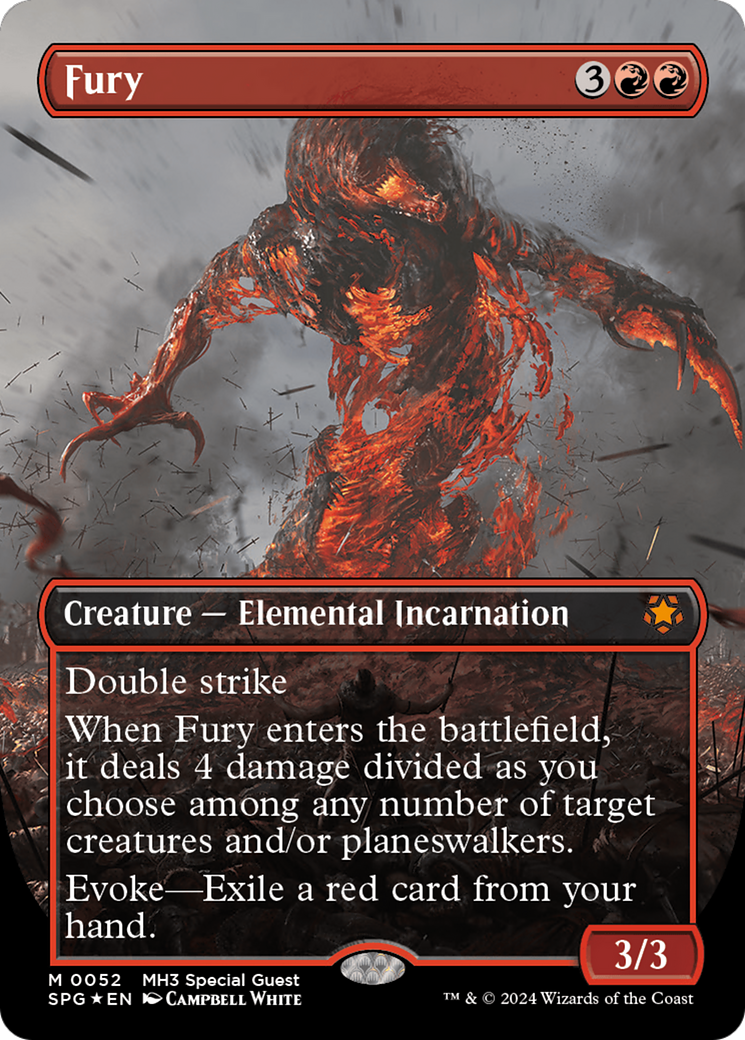 Fury (sans bordure) (feuille texturée) [Modern Horizons 3 Special Guest] 
