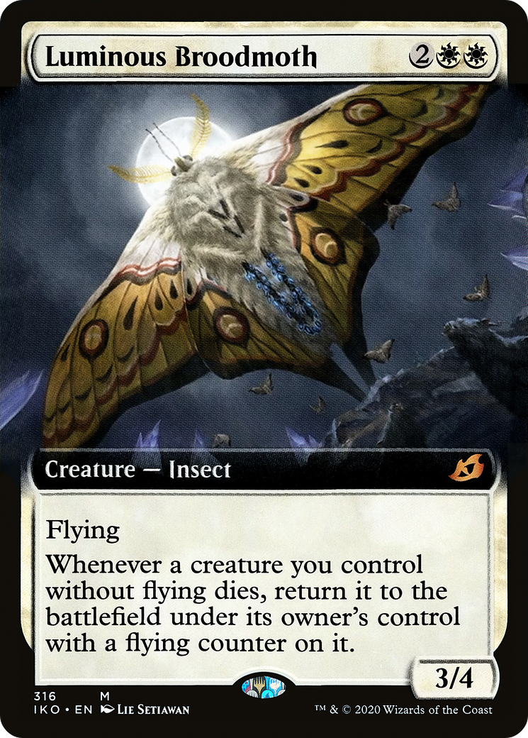 Sphinx lumineux (art étendu) (316) [Ikoria : repaire des béhémoths] 