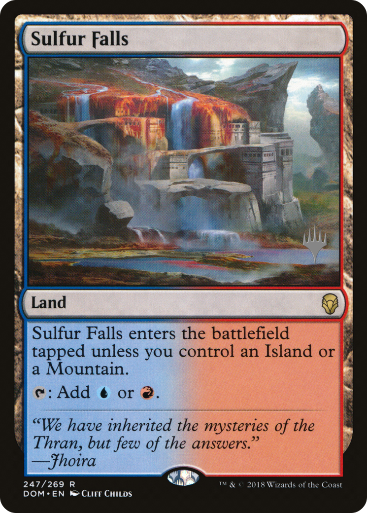 Chutes de soufre (Pack promotionnel) [Dominaria Promos] 