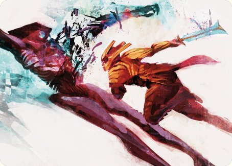 Carte d'art Hexgold Slash [Phyrexia : All Will Be One Art Series] 
