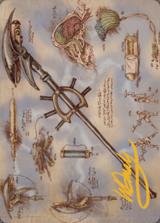 Carte d'art Staff of Domination (signature estampillée or) [Série d'art de guerre des frères] 