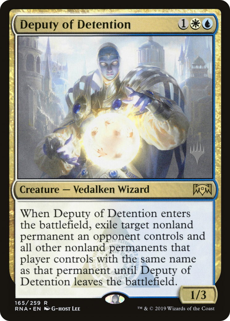 Adjoint de détention (Pack promotionnel) [Promos Ravnica Allegiance] 
