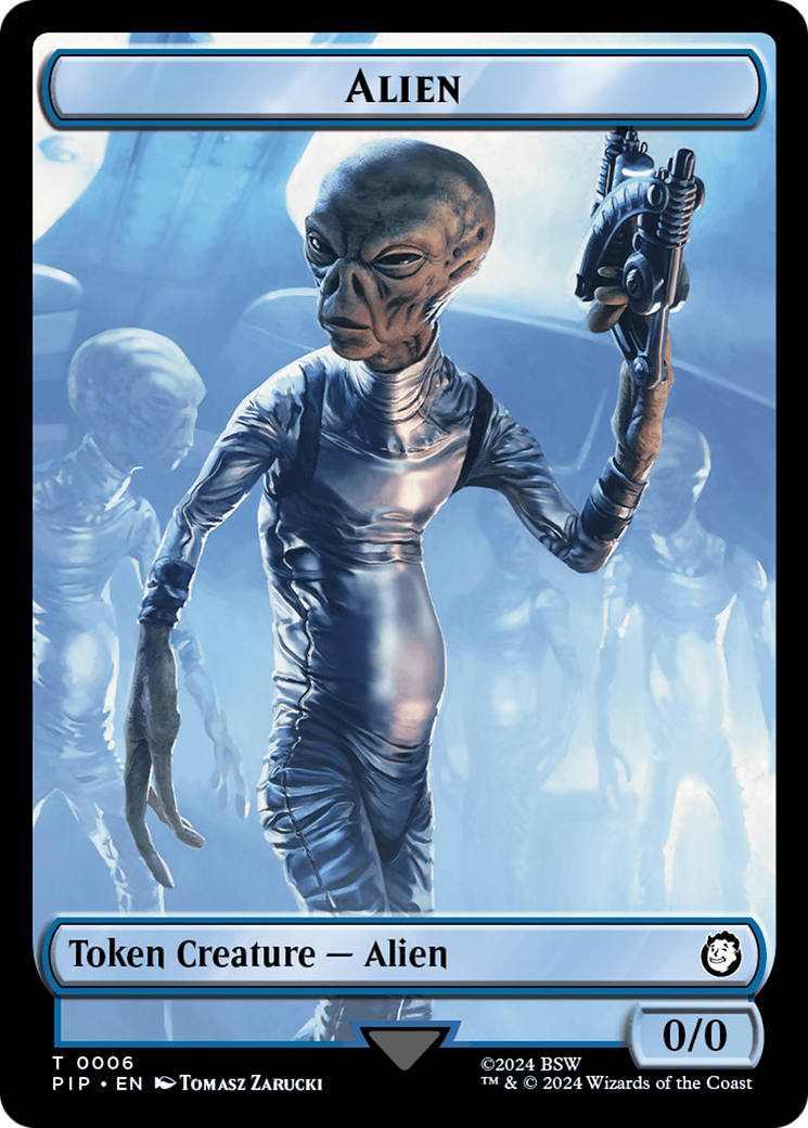 Trésor (0019) // Jeton extraterrestre double face [Jetons Fallout] 