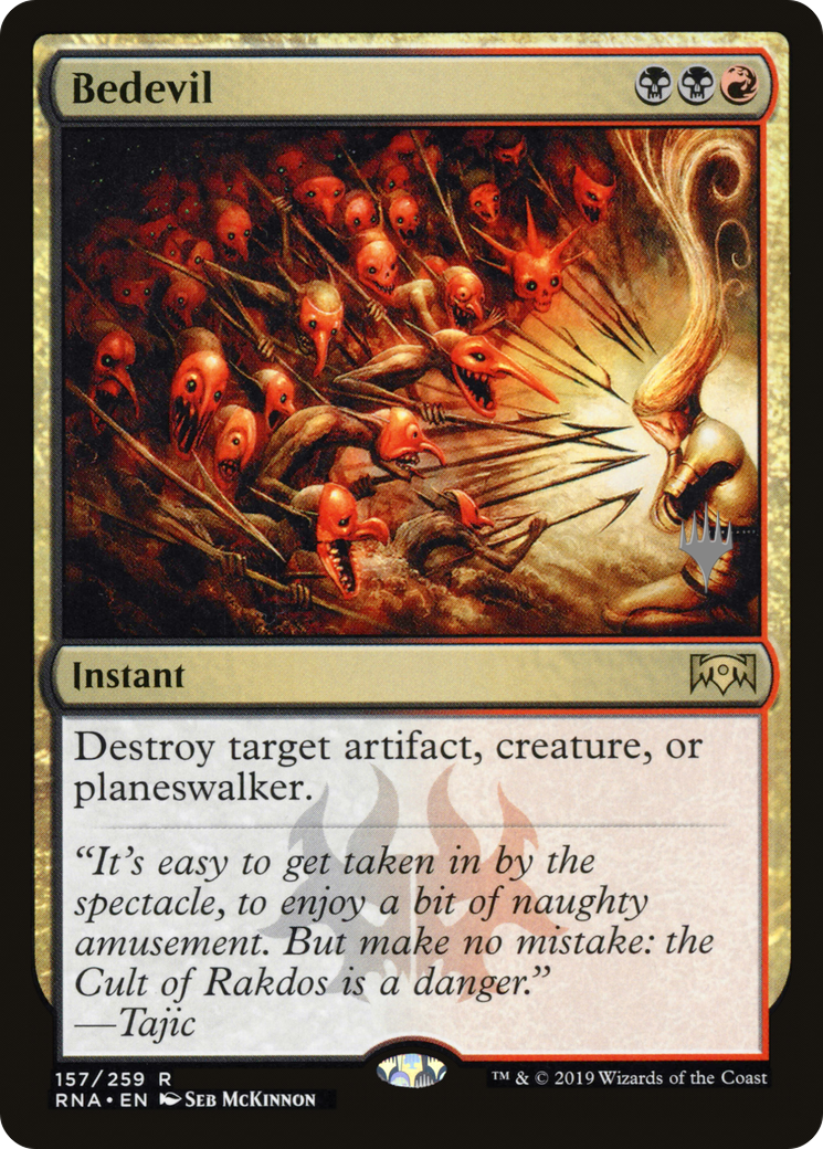 Bedevil (Pack promotionnel) [Promos Ravnica Allegiance] 