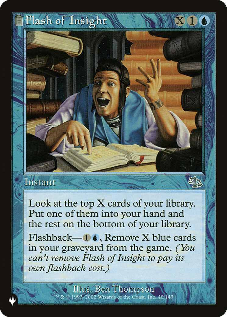 Flash of Insight (LIST-JUD-40) - The List: (tombstone)