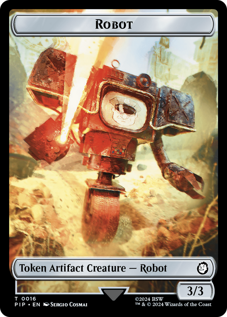 Junk // Jeton double face robot [Jetons Fallout] 
