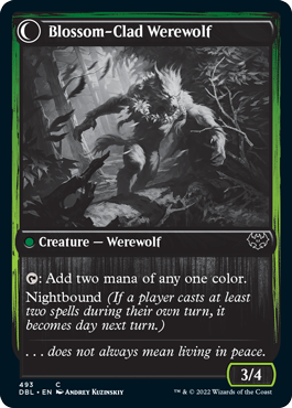 Weaver of Blossoms (DBL-493) - Innistrad: Double Feature: (Double Faced Transform)