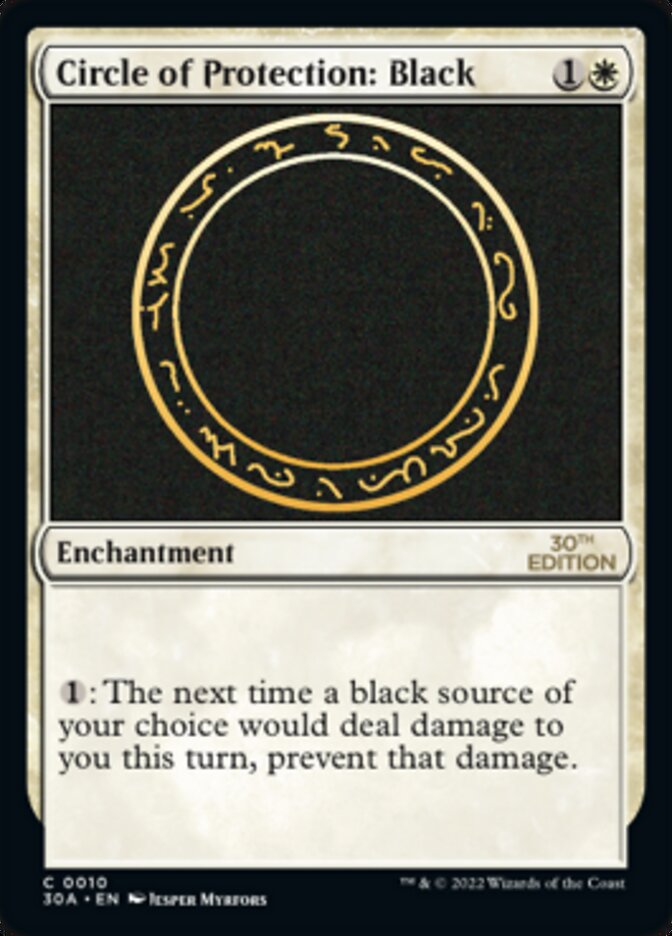 Cercle de protection : Noir [Édition 30e anniversaire] 