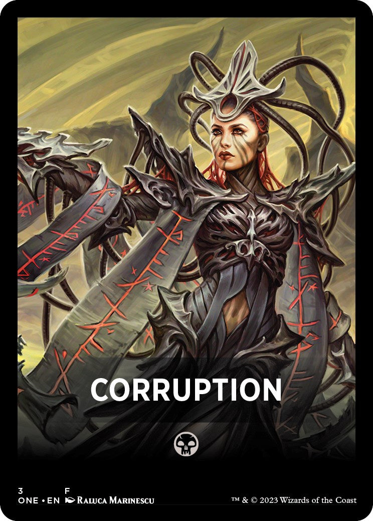 Carte thème Corruption [Phyrexia : All Will Be One Tokens] 