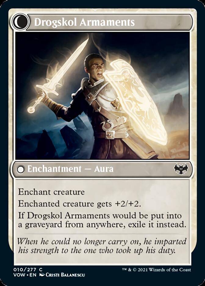 Drogskol Infantry // Drogskol Armaments (VOW-010) - Innistrad: Crimson Vow: (Double Faced Transform)