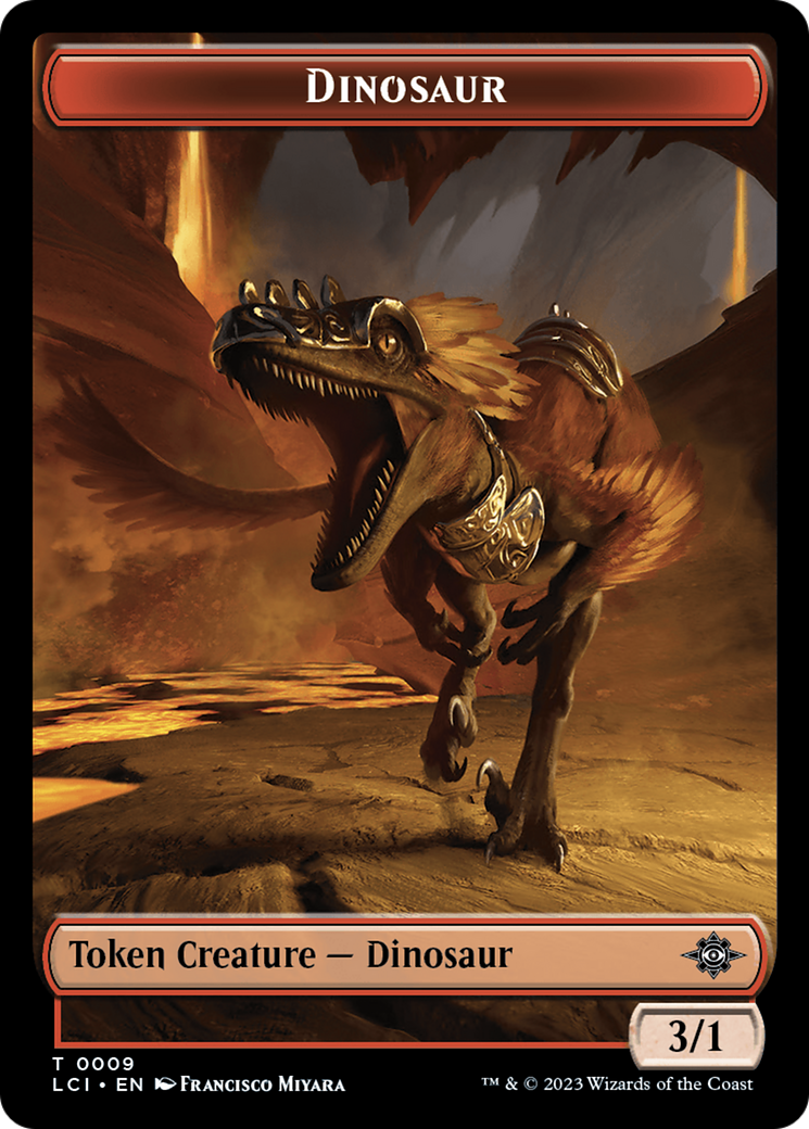 Jeton de dinosaure (0009) [Les jetons des cavernes perdues d'Ixalan] 