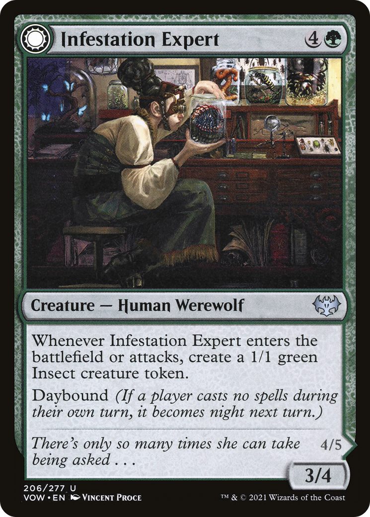 Expert en infestation // Loup-garou infesté [Innistrad : Vœu Pourpre] 