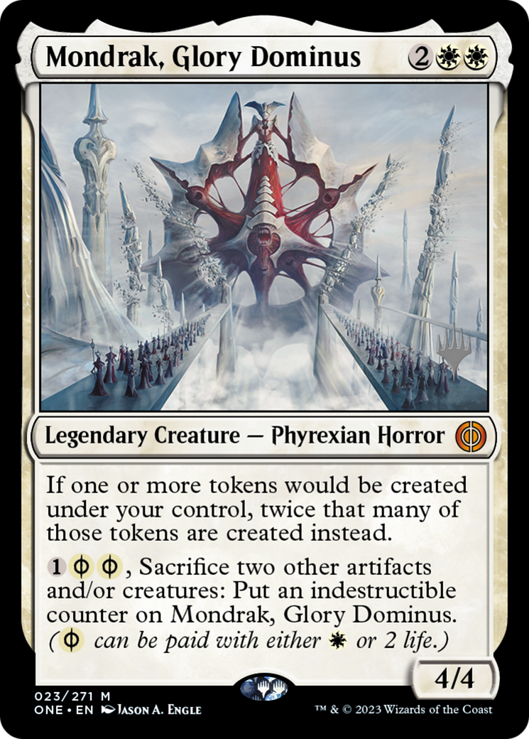 Mondrak, Glory Dominus (Pack promotionnel) [Phyrexia : All Will Be One Promos] 