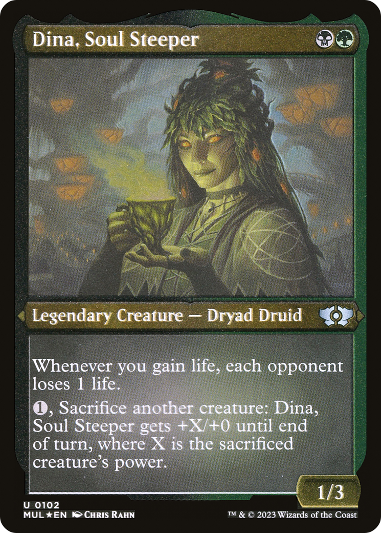 Dina, Soul Steeper (Foil Etched) [Légendes multivers] 