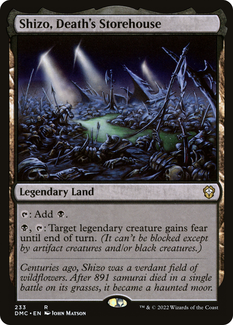 Shizo, entrepôt de la mort [Commandant de Dominaria United] 