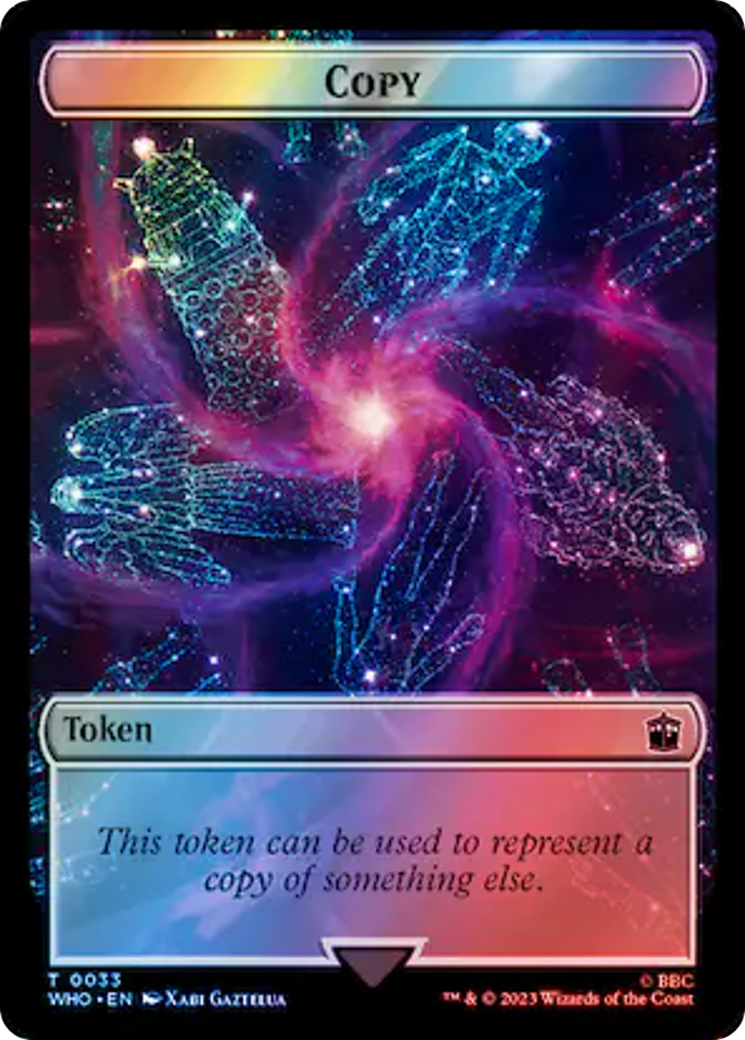 Copie // Jeton double face Alien Warrior (Surge Foil) [Doctor Who Tokens] 