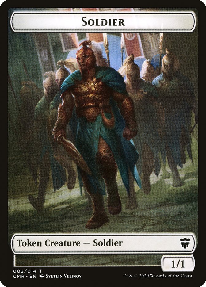 Éléphant // Jeton double face soldat [Jetons Légendes du commandant] 