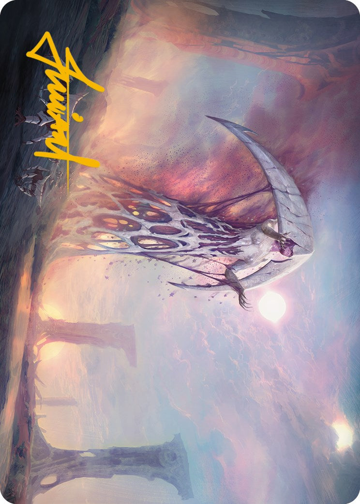 Carte d'art Twilight de White Sun (signature estampillée or) [Phyrexia : All Will Be One Art Series] 