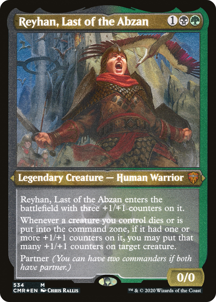 Reyhan, le dernier des Abzan (gravé) [Commander Legends] 