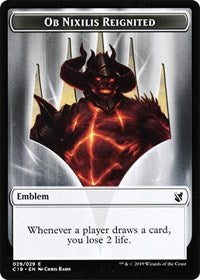 Ob Nixilis, Reignited Emblem // Zombie (010) Jeton double face [Jetons Commander 2019] 