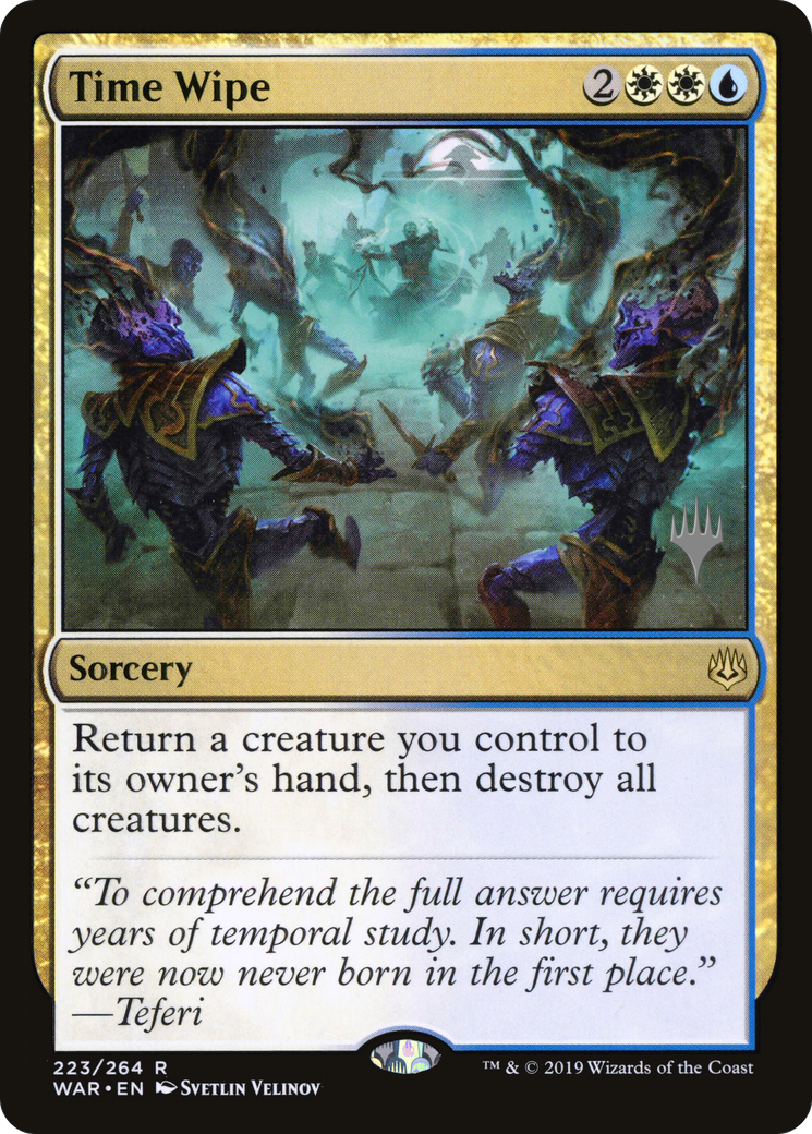 Time Wipe (Pack promotionnel) [War of the Spark Promos] 