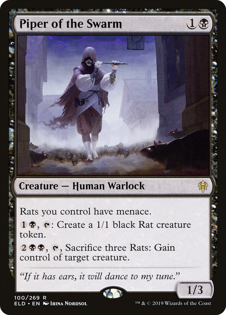 Piper de l'Essaim (100/269) [Trône d'Eldraine] 