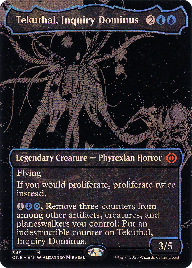Tekuthal, Inquiry Dominus (Feuille surélevée de nappe de pétrole) [Phyrexia : Tous seront un] 