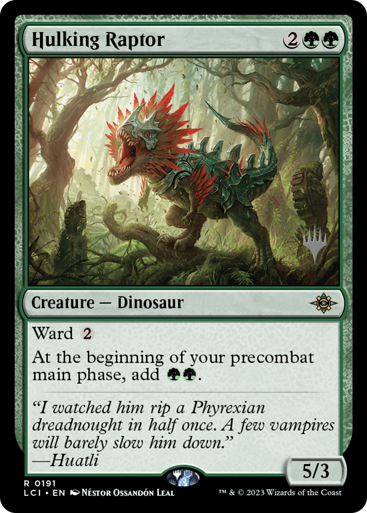 Hulking Raptor (Pack promotionnel) [Promotions des Cavernes perdues d'Ixalan] 