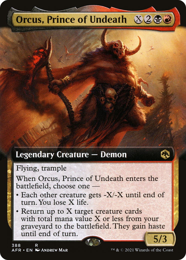 Orcus, prince de la non-mort (Extended Art) [Donjons &amp; Dragons : Aventures dans les royaumes oubliés] 